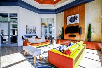 Social lounge with comfortable seating & conversation areas
